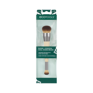 Blend + Conceal dual-ended brush in retail packaging with visible brush