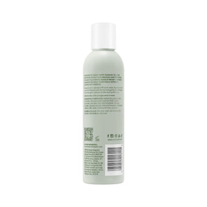 ECOTOOLS makeup brush and sponge shampoo bottle, back view with barcode