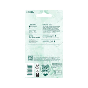 ECOTOOLS Jade Gua Sha retail card back with care and use information