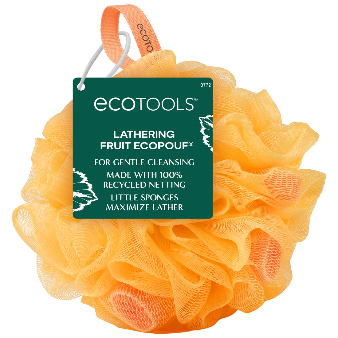 Orange Lathering Bath Sponge