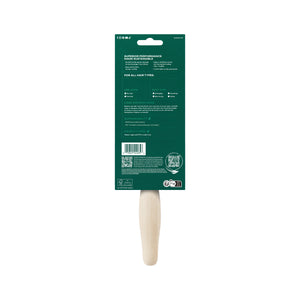 Shine Activating Detangler hair brush in retail box with visible handle end