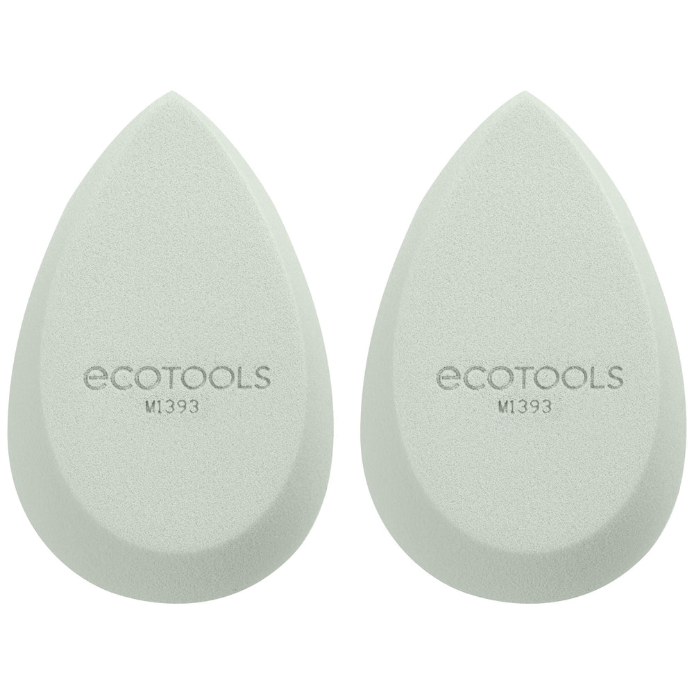 Pair of ecotools teardrop makeup blender sponges, M1393, light green