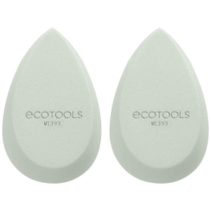 Pair of ecotools teardrop makeup blender sponges, M1393, light green
