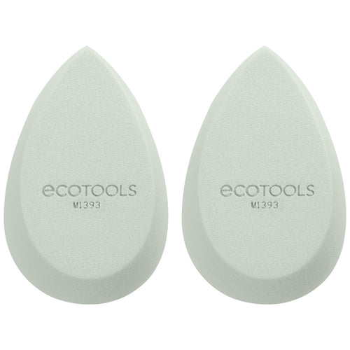 Pair of ecotools teardrop makeup blender sponges, M1393, light green