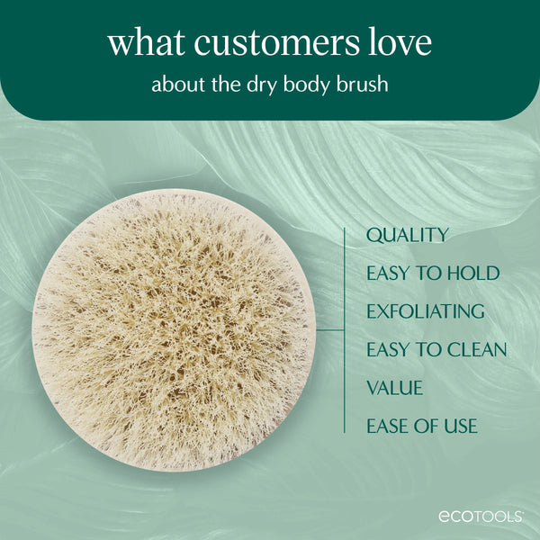 Dry body brush round bristle pad on a value layout card