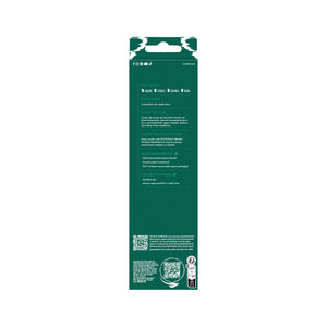 Blush brush back package with product information and barcode area
