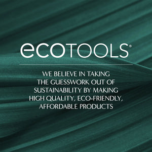 EcoTools logo on green banner with sustainability message