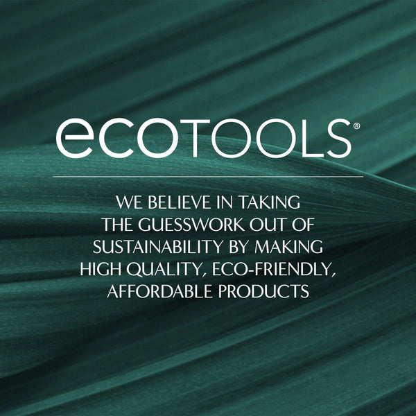 EcoTools logo on green banner with sustainability message