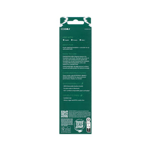 EcoTools brush packaging back with care instructions panel