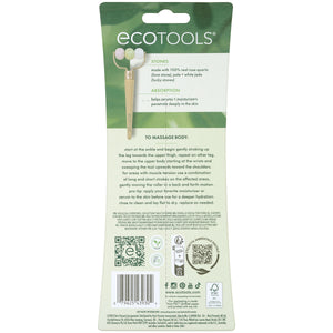 ECOTOOLS multi-stone body roller back packaging, barcode and care info