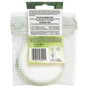 ecotools cotton pads packaging back side with care and recycle details