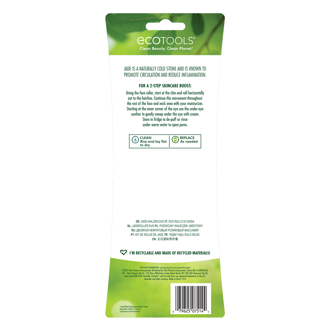 Jade Facial Roller and Eye Roller Duo